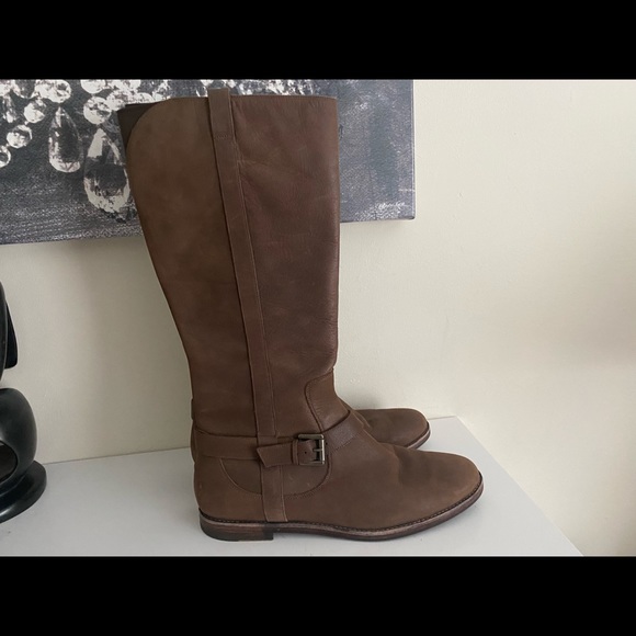 Cole Haan Leather  Nike Air Tall Riding Boots  10 - Picture 3 of 14